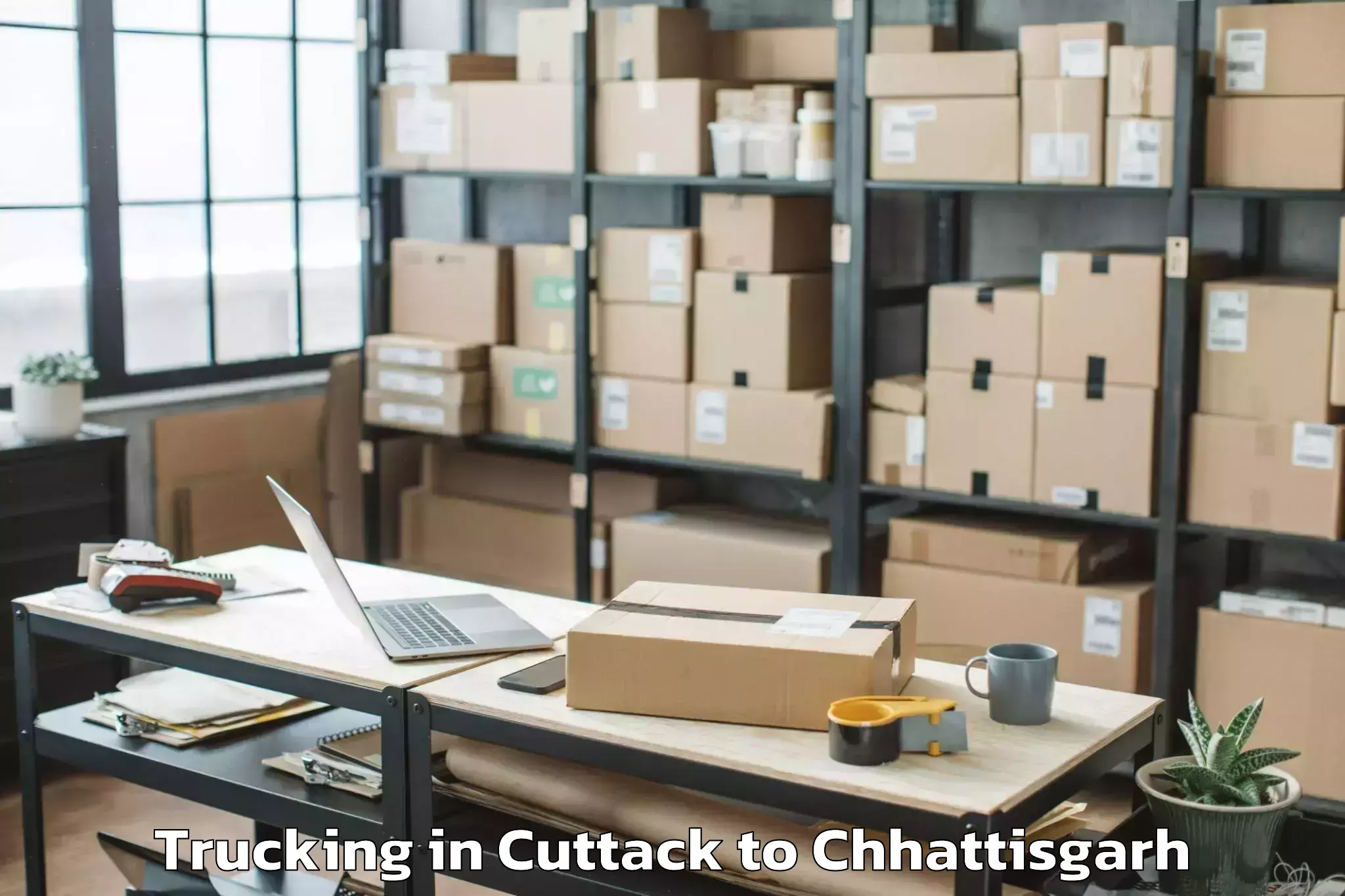 Book Cuttack to Chakarbhatha Trucking Online